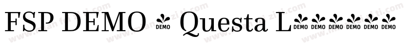 FSP DEMO - Questa L字体转换